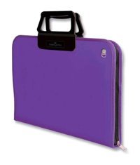 Abka Pro Art Fermuarlı Mor Plastik Resim Çantası 35x50 cm
