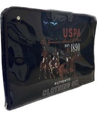 Polo Desenli Fermuarlı Siyah Plastik Resim Çantası 35x50 cm