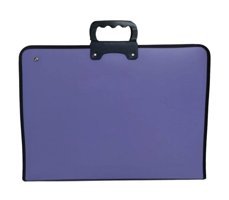 Stilo Fermuarlı Mor Plastik Resim Çantası 37x45 cm