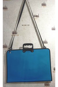 Tml Fermuarlı Mavi Plastik Resim Çantası 38x55 cm