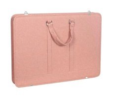 Bback Fermuarlı Pembe Resim Çantası 40x55 cm