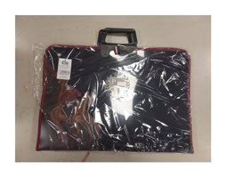 Polo Pldos23905 Desenli Fermuarlı Siyah Resim Çantası 35x50 cm