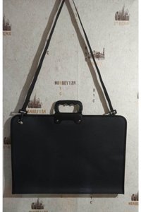 Tml Fermuarlı Siyah Plastik Resim Çantası 38x55 cm