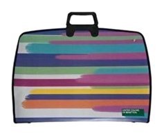 Ali The Stereo Desenli Fermuarlı Plastik Resim Çantası 35x50 cm