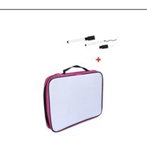 Melistansu Fermuarlı Pembe Plastik Resim Çantası 4x27x35 cm