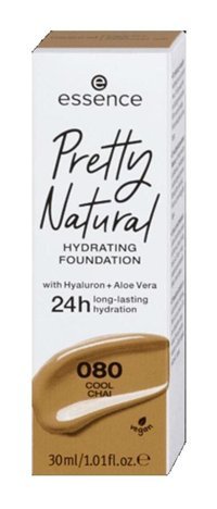 Essence Pretty Natural 080 Cool Chai Su Bazlı Vegan Likit Tüp Fondöten 30 ml