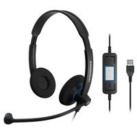 Sennheiser SC-504549 USB Gürültü Önleyici Mikrofonlu Kablolu Kulak Üstü Kulaklık Siyah