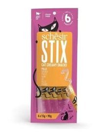 Schesir Stick Tavuk Jöle Yetişkin Yaş Kedi Maması 6x15 gr