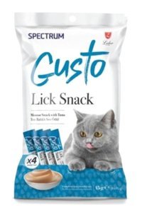 Spectrum Gusto Lick Ton Balığı Jöle Yetişkin Yaş Kedi Maması 4x15 gr