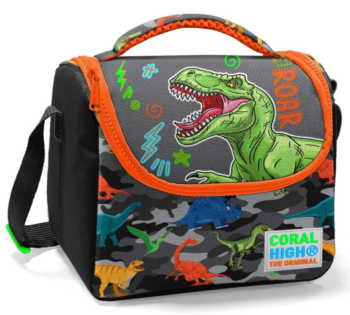 Coral High Dinazorlu Termoslu Çok Renkli Beslenme Çantası