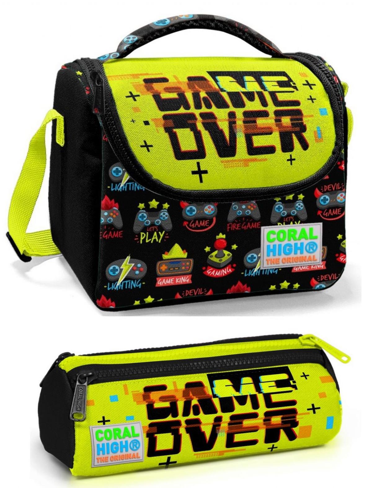 Coral High Game Power Termoslu Sarı - Siyah Beslenme Çantası