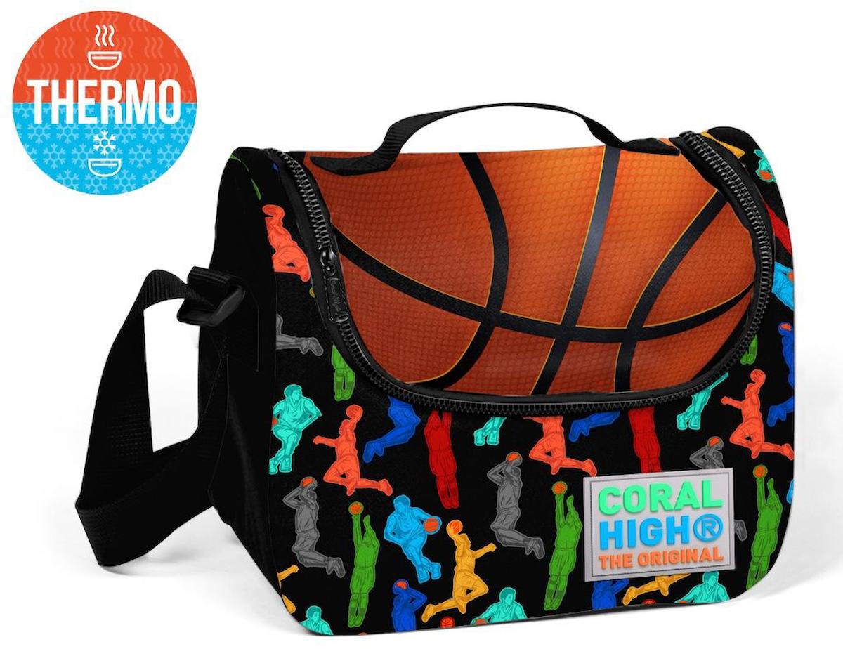 Coral High Basketbollu Termoslu Çok Renkli Beslenme Çantası