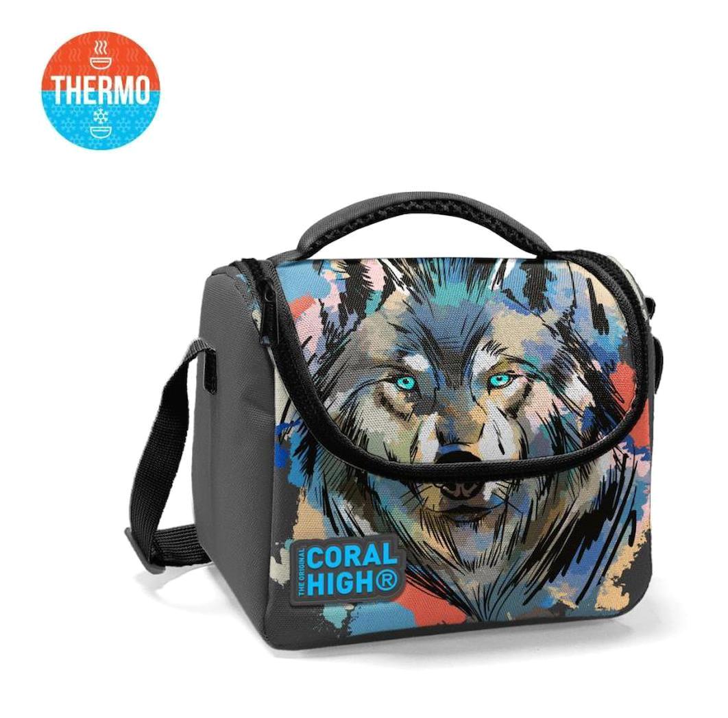 Coral High 11850 Kurt Termoslu Gri Beslenme Çantası