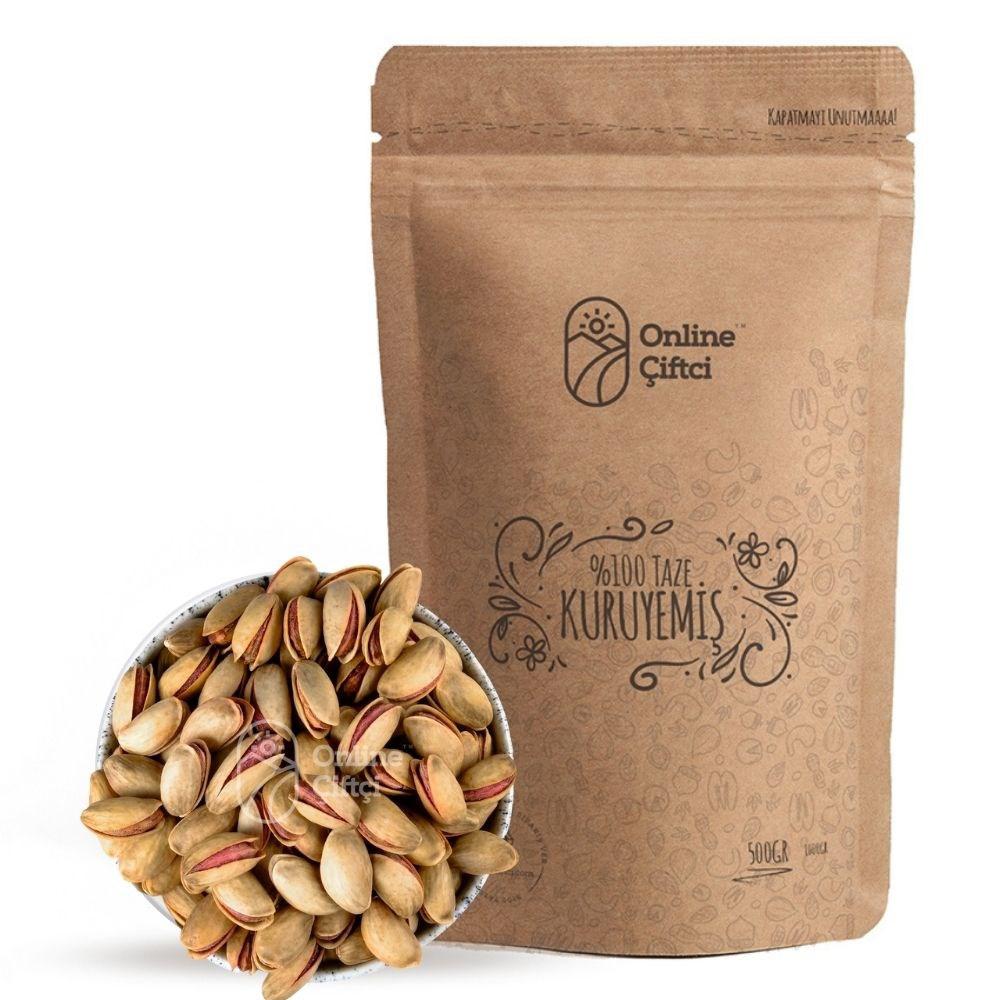 Online Çiftçi Ana Çıtlak Kabuklu Çiğ Tane Antep Fıstığı 500 gr
