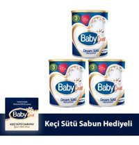 Baby Goat Sabun Hediyeli Keçi Sütlü Laktozsuz Glutensiz Organik 3 Numara Devam Sütü 3x400 gr