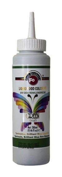 Fo Yeşil Su Bazlı Sıvı Gıda Boyası 280 ml