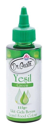Dr. Gusto Yeşil Su Bazlı Likit Gıda Boyası 115 gr