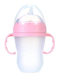 Cankypu Toddlers Akıtmaz Kulplu 6 Ay+ 240 ml Alıştırma Bardağı Pembe