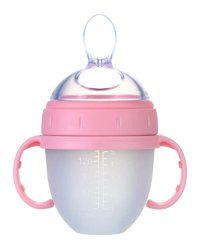 Cankypu Toddlers Akıtmaz Kulplu 6 Ay+ 150 ml Alıştırma Bardağı Pembe
