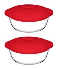 Paşabahçe Yuvarlak Cam Saklama Kabı 2x2.1 lt