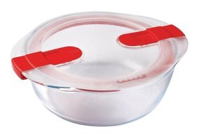 Pyre Yuvarlak Cam Saklama Kabı 1.1 lt
