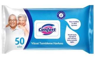 Confort Antibakteriyel 50 Yaprak Vücut Temizleme Havlusu
