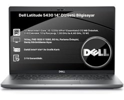 Dell Latitude 5430 Dahili Intel Iris Xe Graphics Eligible Intel Core i5 1235U 8 GB Ram 256 GB SSD 14 inç Full HD Windows 10 Pro Laptop