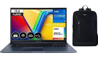 Asus Vivobook 15 X1502ZA-EJ2122 Dahili Intel Iris Xe Graphics Eligible Intel Core i7 12700H 12 GB Ram 512 GB SSD 15.6 inç Full HD Windows 11 Laptop + Boz Çanta