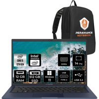Asus Expertbook B1402CBA-EB0373 EB0373P95 Dahili Intel Iris Xe Graphics Eligible Intel Core i5 1235U 12 GB Ram 512 GB SSD 14 inç Full HD Windows 11 Pro Laptop + PER4 Çanta