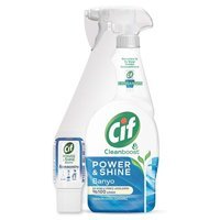 Cif Power&Shine Konsantre Sprey Banyo Temizleyici 750 ml + Banyo Temizleyici Serum 70 ml