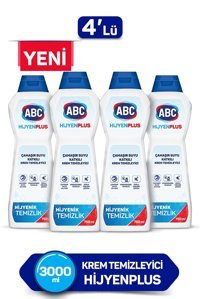 Abc Hijyen Plus Krem Mutfak ve Banyo Temizleyici 4x750 ml