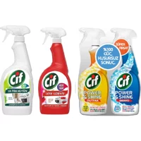 Cif Ultra Hijyen Sprey Mutfak ve Banyo Temizleyici 4x750 ml