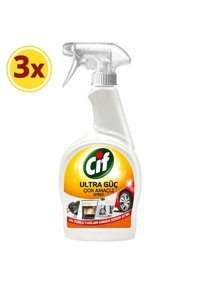 Cif Ultra Güç Sprey Mutfak ve Banyo Temizleyici 3x1 lt