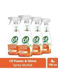 Cif Power&Shine Sprey Mutfak Temizleyici 4x750 ml