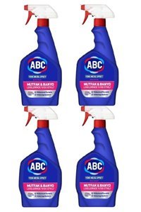 Abc Sprey Mutfak ve Banyo Temizleyici 4x750 ml