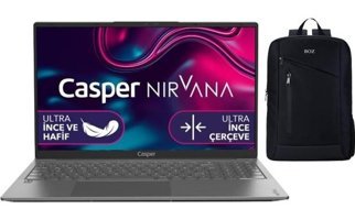 Casper Nirvana X600.5500-BV00X-G-F Dahili AMD Radeon RX Vega 7 AMD Ryzen 5 5500U 32 GB Ram 1 TB SSD 15.6 inç Full HD Windows 11 Pro Laptop + Boz Çanta