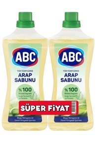 Abc Arap Sabunu Sıvı Mutfak ve Banyo Temizleyici 2x900 ml