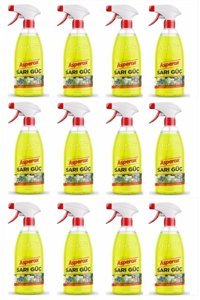 Asperox Sarı Güç Sprey Mutfak ve Banyo Temizleyici 12x1 lt