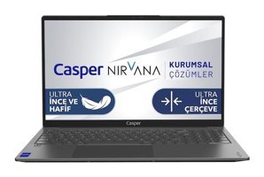 Casper Nirvana X700.5500-EF00X-G-F Dahili AMD Radeon RX Vega 7 AMD Ryzen 5 5500U 64 GB Ram 1 TB SSD 15.6 inç Full HD FreeDos Laptop