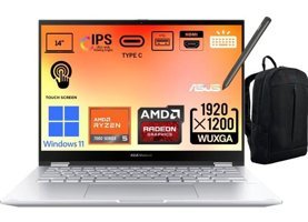 Asus Vivobook S 14 FLİP TN3402YA-LZ172W Dahili AMD Radeon RX Vega 7 AMD Ryzen 5 7530U 16 GB Ram 1 TB SSD 14 inç Full HD Windows 11 Dokunmatik Laptop + WeblegelsinÇanta
