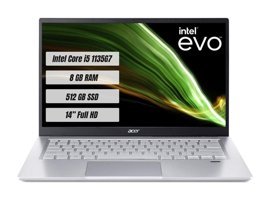 Acer Swift 3 SF314-511 Dahili Intel Iris Xe Graphics Intel Core i5 1135G7 8 GB Ram 512 GB SSD 14 inç Full HD Windows 11 Laptop