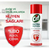 Cif Ultra Hijyen Sprey Mutfak ve Banyo Temizleyici 4x400 ml