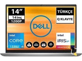 Dell Inspiron 14 5420 INS5430RPL1511W Dahili Intel Iris Xe Graphics Eligible Intel Core i5 1335U 8 GB Ram 512 GB SSD 14 inç Full HD Windows 11 Home Laptop + Snertech Çanta