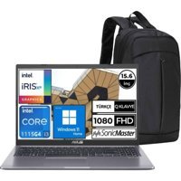 Asus X515EA-BQ868W Dahili Intel UHD Graphics Intel Core i3 1115G4 4 GB Ram 512 GB SSD 15.6 inç Full HD Windows 11 Home Laptop + Çanta