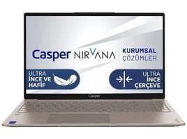 Casper Nirvana X700.1235-8U00X-K-F Dahili Intel Iris Xe Graphics Eligible Intel Core i5 1235U 8 GB Ram 250 GB SSD 15.6 inç Full HD FreeDos Laptop