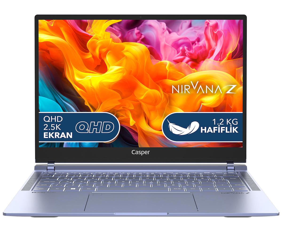 Casper Nirvana Z100.1335-BX00A-M-Q Dahili Intel Iris Xe Graphics Eligible Intel Core i5 1335U 16 GB Ram 2 TB SSD 14 inç Full HD Windows 11 Laptop