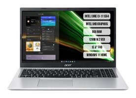 Acer Aspire 3 NX.ADDEY.00H-01 Dahili Intel UHD Graphics Intel Core i3 1115G4 8 GB Ram 128 GB SSD 15.6 inç HD Windows 11 Home Laptop