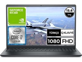 Dell Vostro 3510 V3510TKNDSPRRKS22 Harici GeForce MX350 Intel Core i7 1165G7 8 GB Ram 512 GB SSD 15.6 inç Full HD FreeDos Laptop