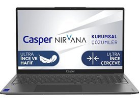 Casper Nirvana X700.5700-BV00A-G-F Dahili AMD Radeon RX Vega 8 AMD Ryzen 7 5700U 16 GB Ram 500 GB SSD 15.6 inç Full HD Windows 11 Laptop