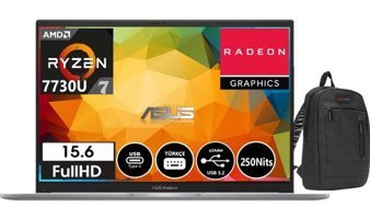 Asus Vivobook M1502YA-M1502YA-NJ19024 Dahili AMD Radeon Graphics AMD Ryzen 7 7730U 16 GB Ram 2 TB SSD 15.6 inç Full HD Windows 11 Home Laptop + WeblegelsinÇanta